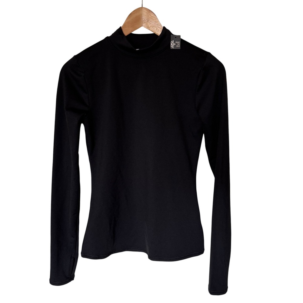 DSG Mock Neck Compression Top Womens XS Black NEW Cold Weather Long Sleeve